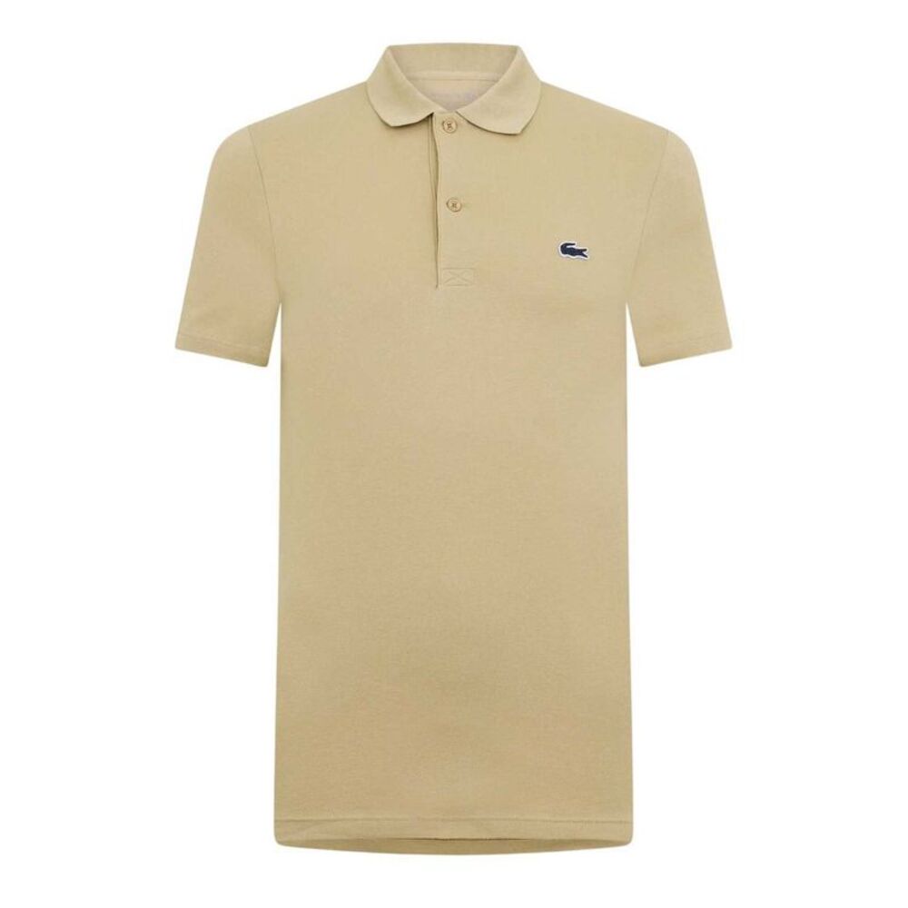 Lacoste Mens Chest Logo Regular Polo Shirt / Beige